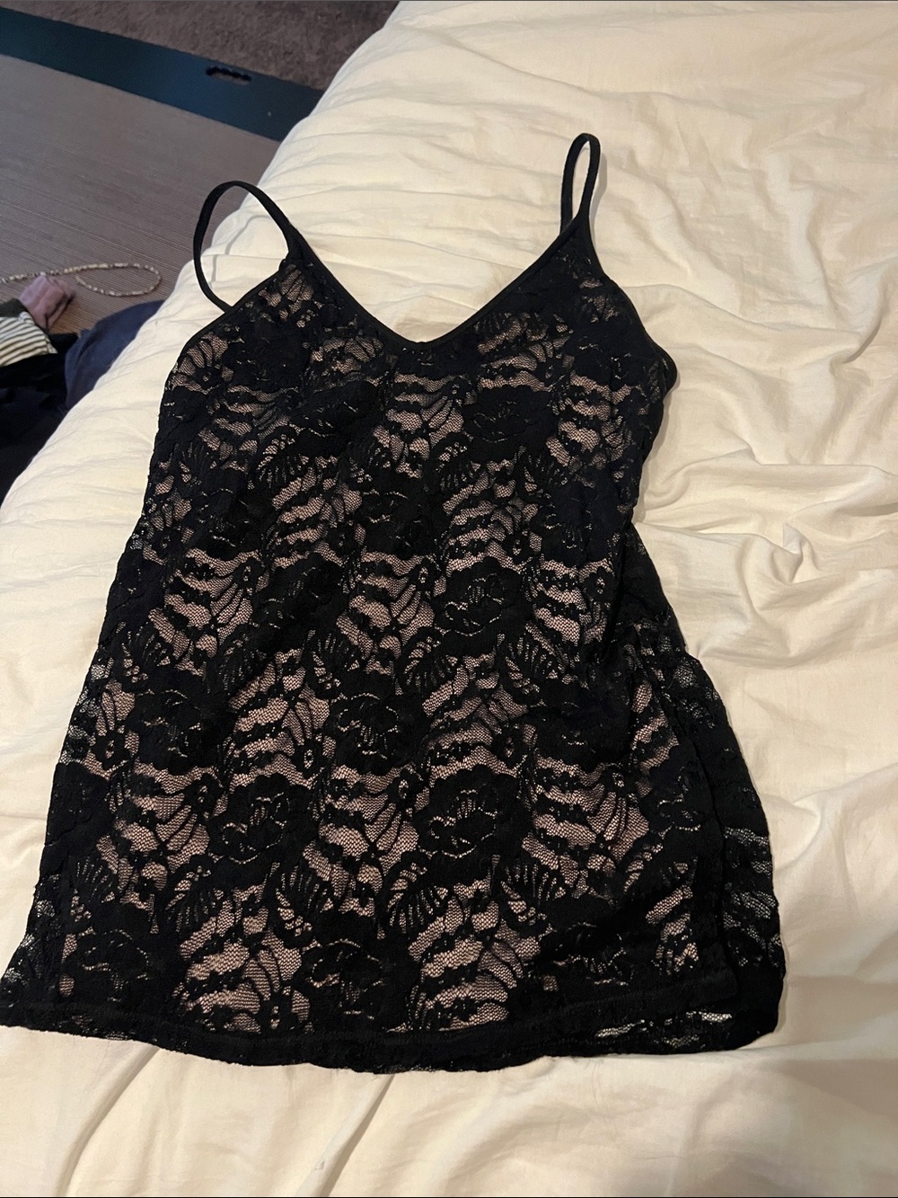 Express Black Lace Cami Tank Top